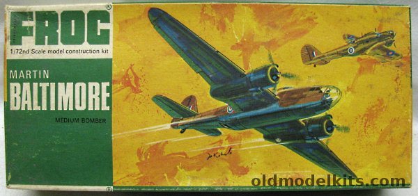 Frog 1/72 Martin Baltimore Bomber - RAF - Green Series, F339 plastic model kit